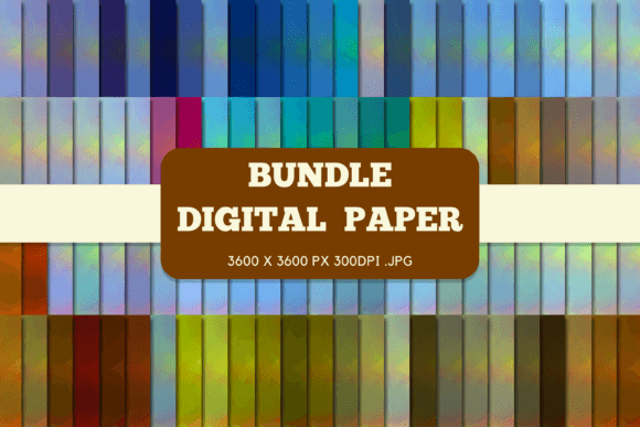 Abstract Retro 1 Digital Papers Bundle