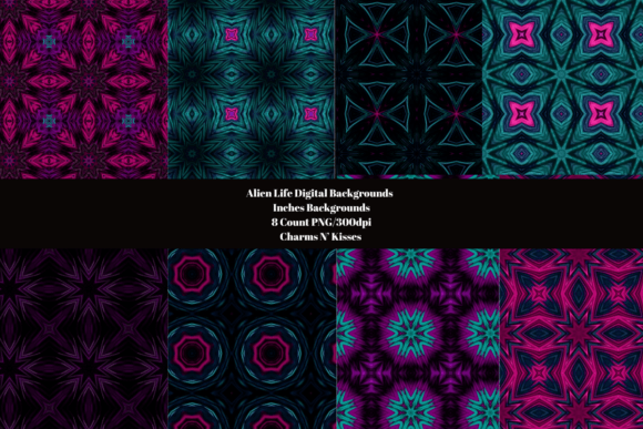 Alien Life Digital Backgrounds: A Versatile Tool for Creative Projects