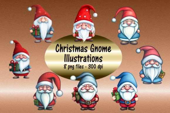 Christmas Gnome Illustrations