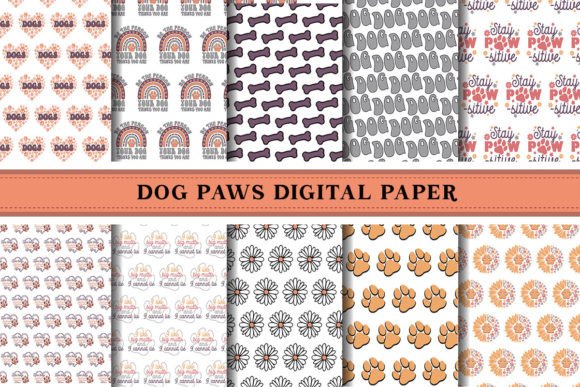 Dog Paws Digital Paper Pattern: A Versatile Design Resource for Creative Projects