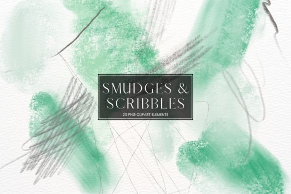 Green Smudge and Scribble Clipart: A Creative Powerhouse for Modern Designers