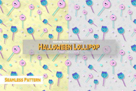 Halloween Lollipop Seamless Pattern: A Versatile Design Asset for Creative Projects