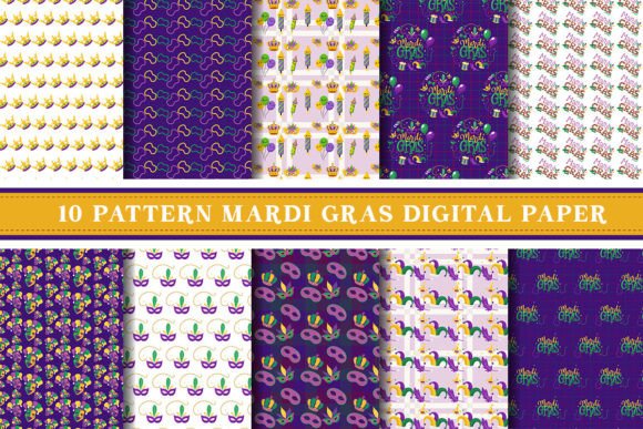 Mardi Gras Digital Paper Pattern: A Versatile Tool for Creative Projects