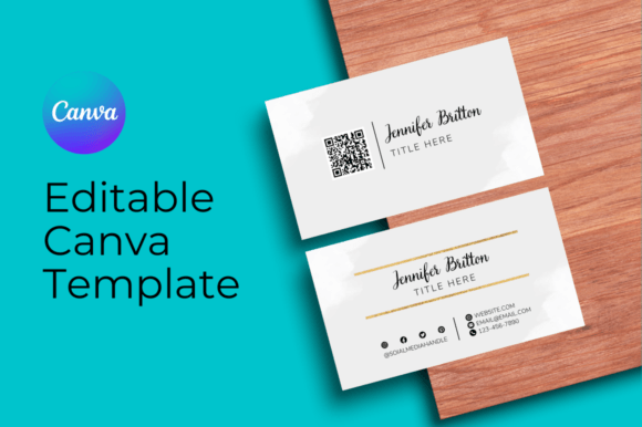 Minimal Business Card - Canva Editable