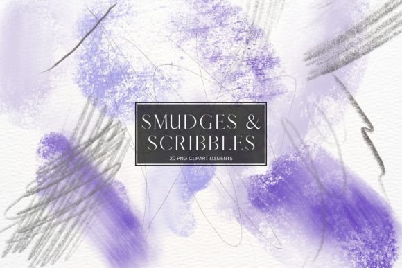 Purple Smudge and Scribble Clipart: A Creative Tool for Designers and Creators