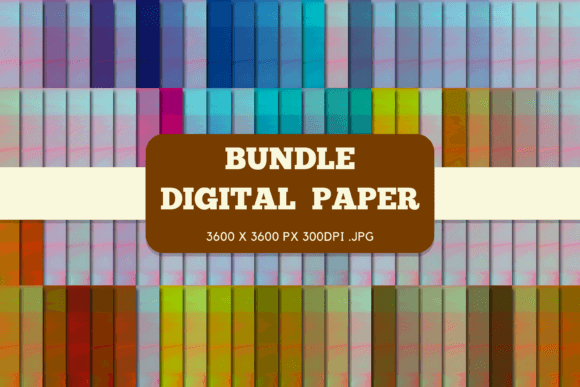 Retro Pastel Digital Papers Bundle – A Versatile Design Resource for Creative Projects