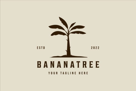 Silhouette Banana Tree Logo Vector: A Versatile Design for Creative Projects