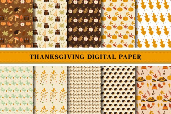 Thanksgiving Fall Digital Paper Pattern: A Strategic Asset for Creative and Professional Projects
